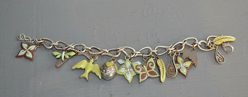 Bracelet breloques emaux - à,