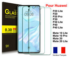 Vitre verre trempé Protection Huawei P30 P30 Lite P20 Lite Mate 20 Lite P40 LITE