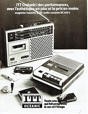 Publicité Advertising  108 1978   ITT Oceanic   magnéto-cassettes radio RC 630