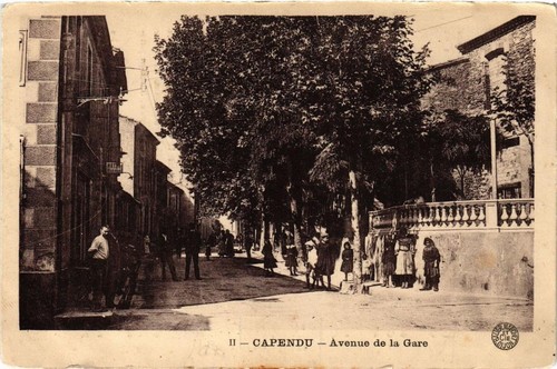 Cpa capendu avenue gare - avenue, la