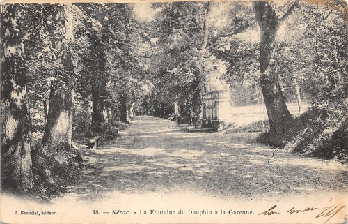 Nerac fontaine dauphin - 47-nerac-fontaine, a
