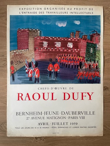 Raoul dufy affiche exposition - raoul,