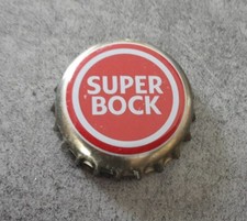 Capsule de bière portugaise SUPER BOCK argent, rouge et blanche