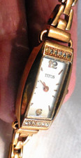 FINE MONTRE VINTAGE FEMININE TITUS "1970" FONCTIONNANT PARFAITEMENT(TBEG)