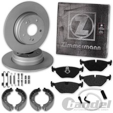 ZIMMERMANN Disques+Revêtements+Handbrake Arrière Convient pour BMW 5er E39