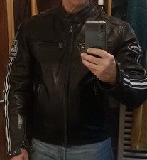 Cuir moto helston's M noir