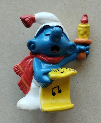 Figurine schtroumpf chanteur - schtroumpf,