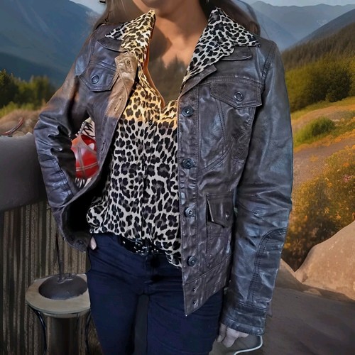 Veste cuir femme taille - veste,