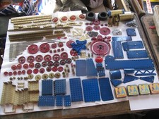 meccano contenu integral boite 9 bleu  et or