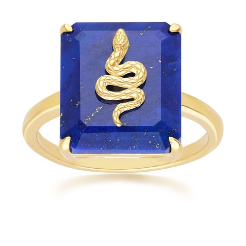 Bague serpent lapis - bague, lazuli
