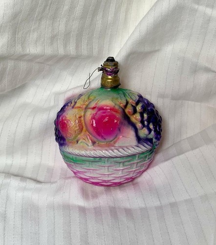 Fruit basket antique christmas - basket,
