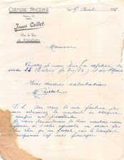 FACTURE  1935 CREMERIE