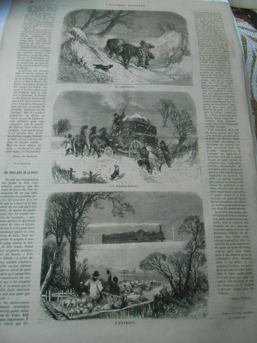 Gravure 1865 les ages de - -,