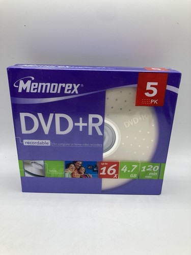 Memorex pack 5 dvd r - memorex,