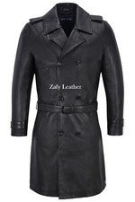 Homme Cuir Longueur Genou