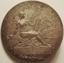 Grande médaille uniface, XIII° Exposition de Bordeaux 1895 société Philomathique