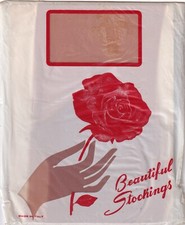 Bas nylon Beautiful coloris Beige. Taille 3 - 9½. Italian vintage stockings.