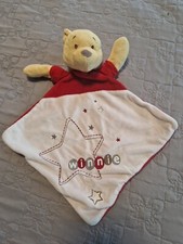 Doudou Plat Winnie Rouge Blanc