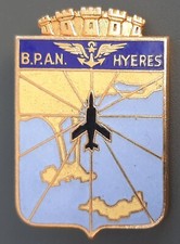 Insigne Aéronavale BAN Base BPAN HYERES émail ORIGINAL Marine France Drago 1