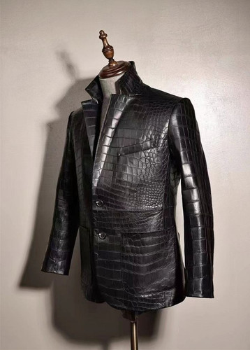 Blazer cuir imprimé - en,