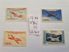 Poste aérienne n°30 à 33 neufs ** Côte 400€