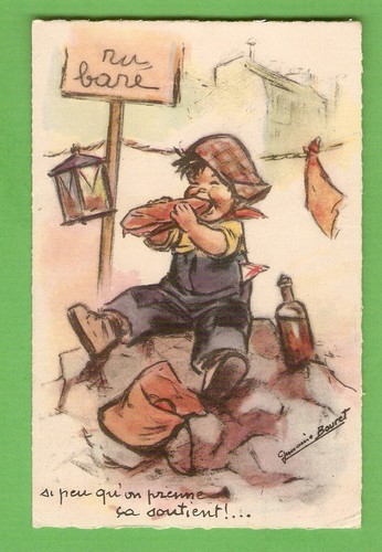 Germaine bouret carte - germaine, postale