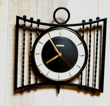 ANCIENNE ET JOLIE  HORLOGE  BAYARD  FONCTIONNELLE EN FER FORGE  