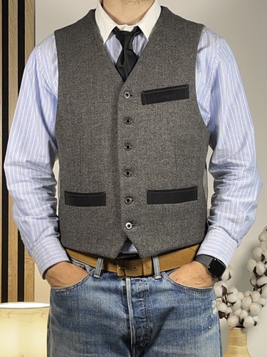 Gilet laine chevrons - laine,