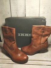 bottines Ikks cuir Fauve