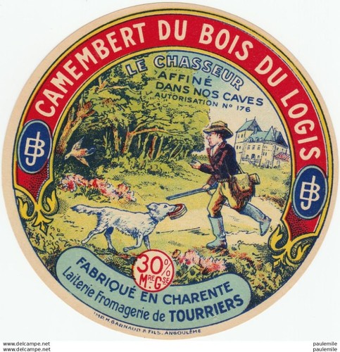 291 etiquette de camembert - ,