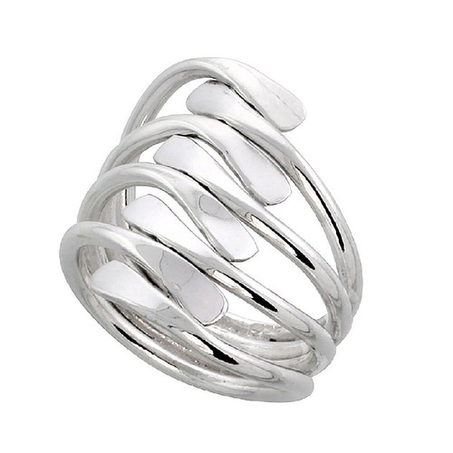 Bague bypass argent - bypass, en