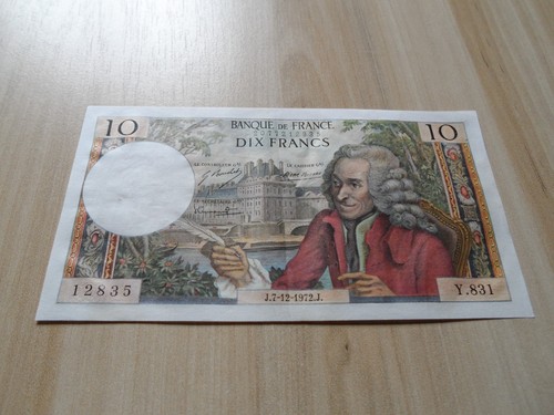 France billet francs - 10,