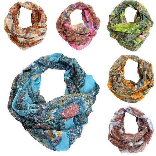 Foulard loop soie glitzer - loop, en