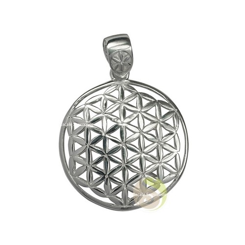 Pendentif fleur vie silver - de, vie-silver