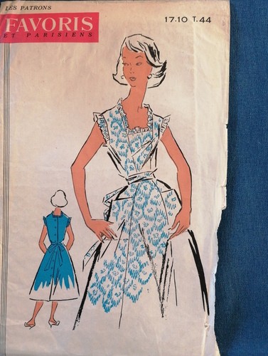 Patron vintage tablier - vintage, robe