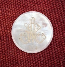 Jeton De Casino En Nacre, XIXe