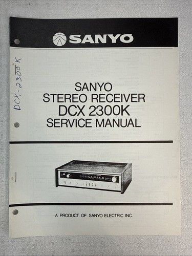 Vintage sanyo service - vintage, manual