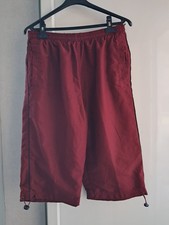 Pantacourt taille L bordeaux