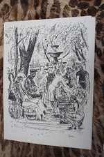 CHRISTIAN DE GASTYNE 1909-1969 TIRAGE MARCHE CROQUIS PROVENCE PROVENCAL 1970 i