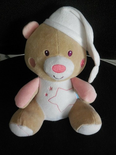 Doudou peluche ours beige - doudou,