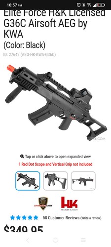 Elite force g36c electric - force, h&k