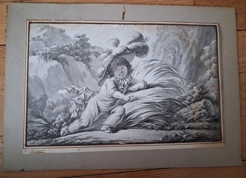 Dessin ancien 19e plume - ancien,