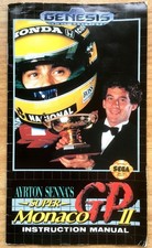 AYRTON SENNA'S SUPER MONACO GP II - NOTICE LEGIT SEGA GENESIS MEGADRIVE NTSC USA
