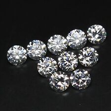 Naturel 10 pièces 1,80 ct couleur D VVS1 taille brillante ronde 3,75 mm diama...