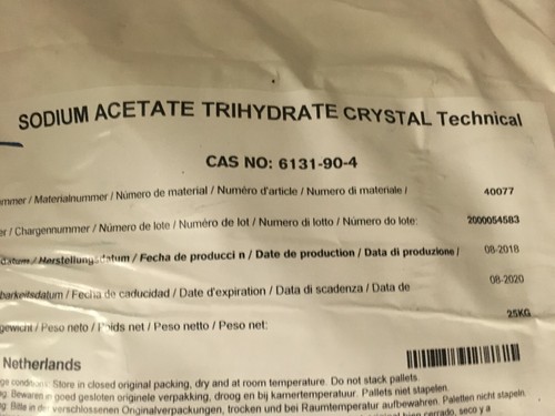 Sodium acetat acetate de - acetate,
