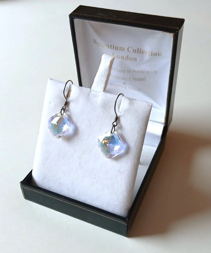 Boucles oreille cristal - d'oreille,