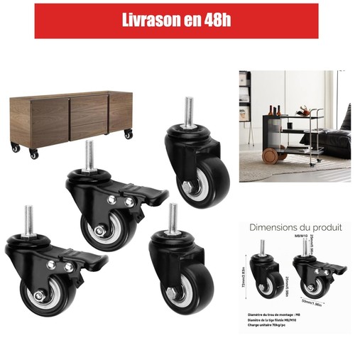 Roulettes pivotantes jinsion - pivotantes,