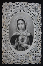 Image pieuse  dentelle canivet