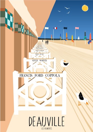 Affiche normandie deauville - affiche,