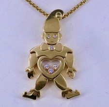 COLLIER CHOPARD HAPPY CLOWN  OR DIAMANTS SIGNÉ 